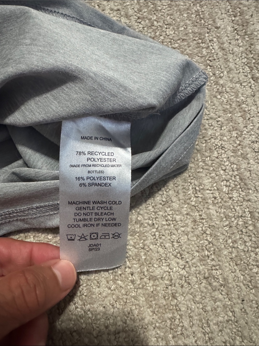 Quince Mens XXL Heather Gray Flowknit Breeze Performance Long Sleeve Athletic T - Picture 6 of 10
